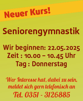 Kurs ab Mai
